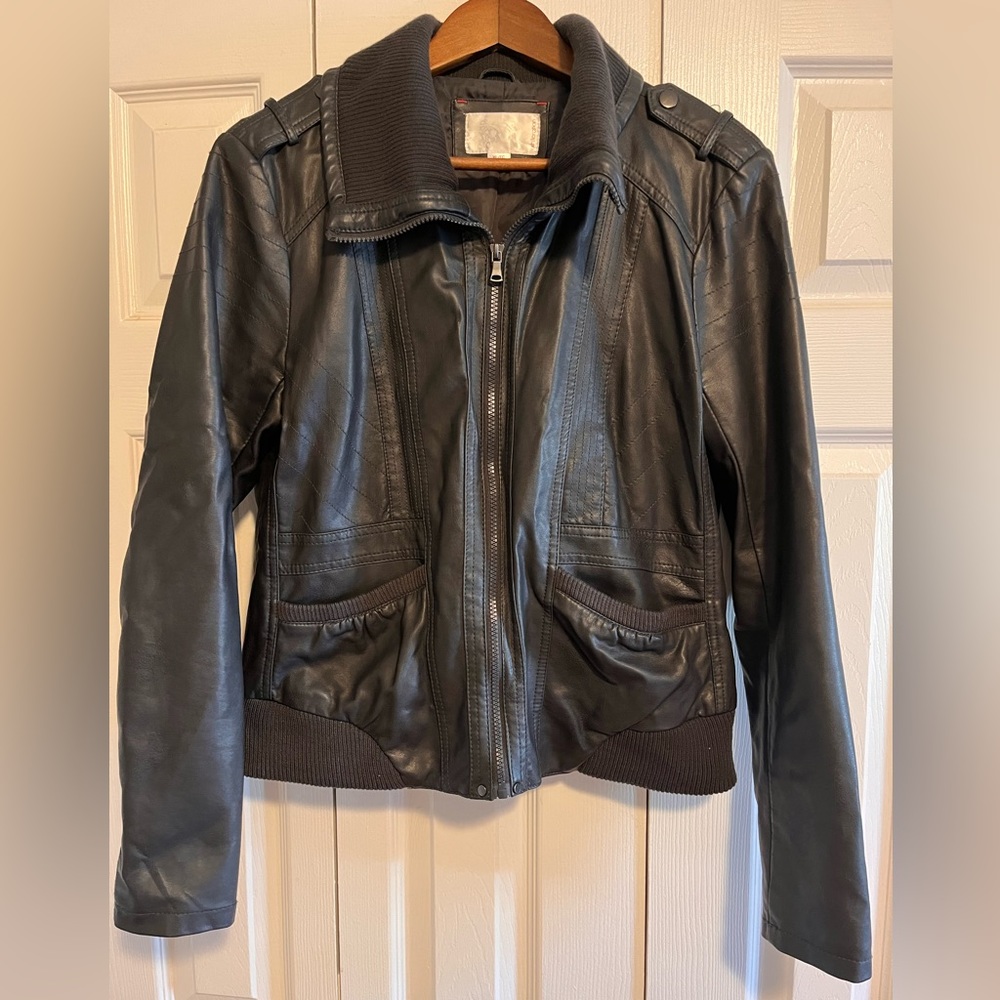 Faux Leather Jacket